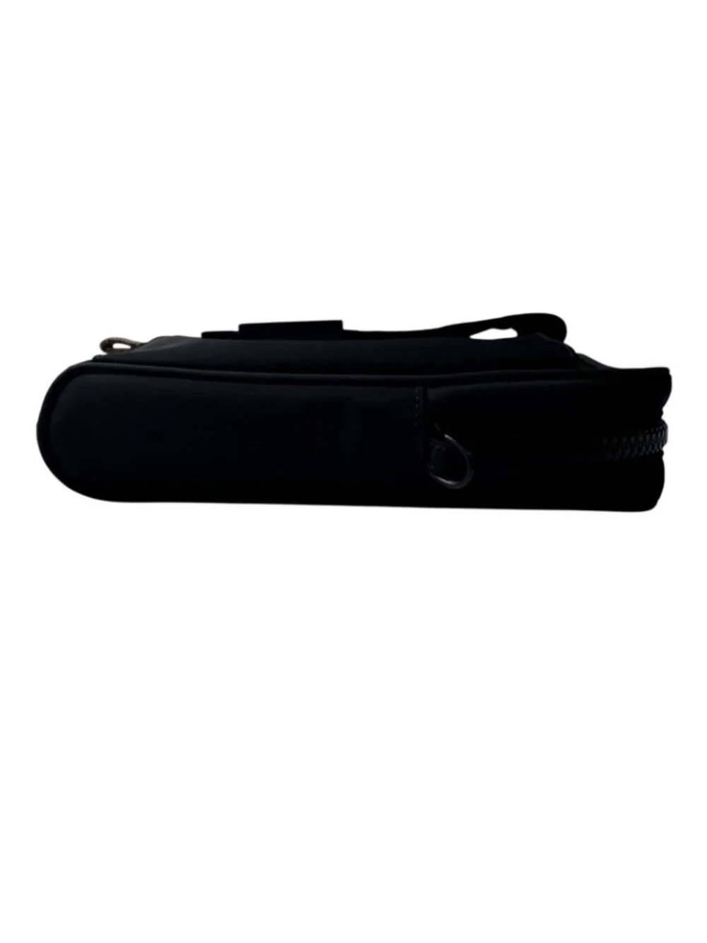 Fendi Baguette Phone Pouch Nylon Shoulder Bag Black